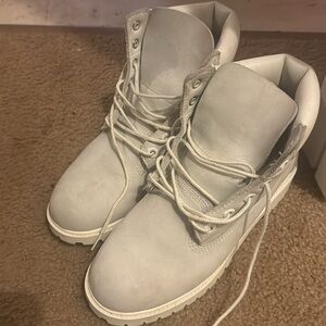 Timberland Boys Boots White size 5.5 EUC